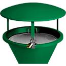 Roof for standing ashtray, green