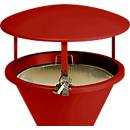 Roof for standing ashtray, red