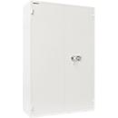 Rottner Armoire de bureau en acier Office 4 Premium, 818 l, porte battante, 4 tablettes, serrure électronique, L 1250 x P 520 x H 19151 mm, acier, gris clair RAL 7035