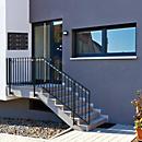 Rottner Briefkasten Modul ELM MZ, 14,87 l, Türanschlag seitlich rechts, Zylinderschloss, Namensschild, Stahl, schwarz