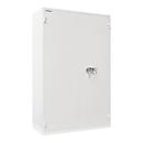Rottner Stahlbüroschrank Office 4 Premium, 818 l, Flügeltür, 4 Fachböden, Doppelbartschloss, B 1250 x T 520 x H 19151 mm, Stahl, lichtgrau RAL 7035