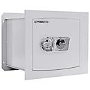 Rottner Wandtresor Delta 40, zum Einmauern, Doppelbartschloss, EN 1, 46,78 Liter, Stahl, lichtgrau