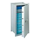 Rottner Wandtresor Stone Premium SE 100L, 152 l, EN 1, mit 2 Fachböden, Zahlenkombinationsschloss, Stahl, weißaluminium RAL 9006