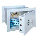 Rottner Wandtresor Stone Premium SE 35, 27 l, EN 1, mit 1 Fachboden, Zahlenkombinationsschloss, Stahl, weißaluminium RAL 9006