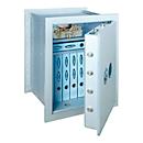 Rottner Wandtresor Stone Premium SE 85, 85 l, EN 1, mit 2 Fachböden, Doppelbartschloss, Stahl, weißaluminium RAL 9006