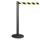 RS-GUIDESYSTEMS® Gurtpfosten GLA 28, anthrazit, Gurt schwarz/gelb