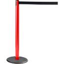 RS-GUIDESYSTEMS® Gurtpfosten GLA 28, rot, Gurt schwarz