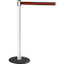 RS-GUIDESYSTEMS® Gurtpfosten GLA 28, weiss, Gurt schwarz/rot