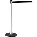 RS-GUIDESYSTEMS® Gurtpfosten GLA 28, weiss, Gurt schwarz/weiss