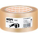 Ruban adhésif d’emballage PVC 57215 Nopi, transparent, 50 mm, 6 rouleaux