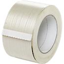 Ruban adhésif filament, renforcé de fibres de verre, particulièrement résistant à la déchirure, L 75 mm, 18 pièces