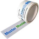Ruban adhésif PVC, impression monochrome, transparent, 72 rouleaux