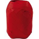 Ruban cadeau CLAIREFONTAINE, L 10 m x l 7 mm, polypropylène, mat, rouge, 24 pelotes d'œufs