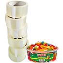 Ruban d'emballage Classic Nopi - l. 55 mm x L 66 m - transparent + 1 boîte Phantasia Haribo 750 gr GRATUITE