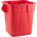 Rubbermaid Abfallbehälter Brute, eckig, L 550 x B 550 x H 572 mm, 105 l, Kunststoff, rot