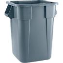 Rubbermaid Abfallbehälter Brute, eckig, L 585 x B 690 x H 730 mm, 151 l, Kunststoff, grau