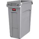 Rubbermaid Abfallbehälter Slim Jim, L 590 x B 280 x H 630 mm, 60 l, Kunststoff, grau