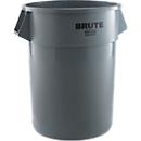 Rubbermaid Brute-afvalbak, rond, Ø 673 x H 838 mm, 208 l, kunststof, grijs