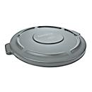 Rubbermaid Deckel Brute für runden Container 166,5 l, mit Ablaufrinnen und Schnappverschluss, 699 x 622 x 51 mm, Kunststoff, grau