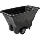 Rubbermaid Kippmulde Tilt Truck, manuell kippbar, 0,4 m³ (380 l), Traglast 386 kg, B 1457 x T 682 x H 860 mm, Strukturschaum, schwarz