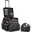 Rubbermaid Reinigungswagen Quick Cart, gross, mit Aussentaschen und Teleskopgriff, L 419 x B 362 x H 635 mm, grau