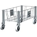 Rubbermaid Transportroller Slim Jim für Container Slim Jim, einfach, B 508 x T 236 x H 228 mm, Edelstahl
