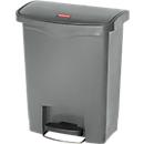 Rubbermaid Tretabfalleimer Slim Jim Step-On, L 425 x B 271 x H 536 mm, 30 l, Kunststoff, grau