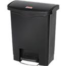 Rubbermaid Tretabfalleimer Slim Jim Step-On, L 425 x B 271 x H 536 mm, 30 l, Kunststoff, schwarz
