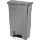 Rubbermaid Tretabfalleimer Slim Jim Step-On, L 457 x B 292 x H 719 mm, 50 l, Kunststoff, grau