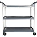 Rubbermaid X-TRA™ Mehrzweckwagen, offene Ausführung, bis 135 kg, schwarz