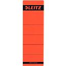 Rückenschild LEITZ®, Rückenbreite 80 mm, selbstklebend, 10 Stück, rot