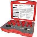 RUKO 12-delige gatenzaagset, Ø 19-64 mm, zaagdiepte 38 mm, HSS bimetaal, voor sanitaire toepassingen