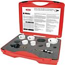 RUKO 8-delige gatenzaag-set, Ø 22-68 mm, zaagdiepte 38 mm, HSSE-Co8 bimetaal, voor sanitair, kunststof koffer