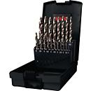 RUKO Jeu de forets hélicoïdaux ULTIMATECUT FS, Ø 1-10 mm, HSS-Co5 or, DIN 338, pointe FLOWSTEP®, 19 pièces