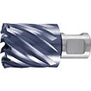 RUKO kernboor Ø 20 mm HSS TiAlN, zaagdiepte 30 mm, lasstift 19 mm, totale lengte 63 mm, 6 tanden