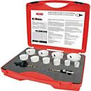 RUKO Lochsägensatz 12-tlg., HSSE-Co8-Bi-Metall, Ø 19-64 mm, Schnitttiefe 38 mm, für Sanitär, Kunststoffkoffer