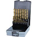 RUKO schroefboorset DIN 338 type N, Ø 1-10 mm, HSS TiN, 19-delig, kunststof koffer