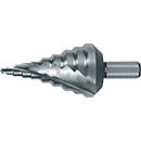 RUKO stappenboor, Ø 5,3-30,5 mm, HSS spiraalgroef Z2, 9 stappen, driespleten schacht