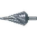 RUKO Stufenbohrer 5,3-38,5mm HSS, Spiralnut, 11 Stufen, Dreiflächenschaft, Spitzenwinkel 118°, Gesamtlänge 96mm