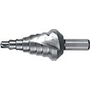 RUKO Stufenbohrer, Bohrbereich 6-26,75 mm, HSS, Spiralnut, 2 Schneiden, Spitzenwinkel 118°, Stufenanzahl 8