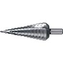 RUKO Stufenbohrer HSS, Ø 4-30 mm, Spiralnut, 14 Stufen, Spitzenwinkel 118°, Schaft Ø 10 mm