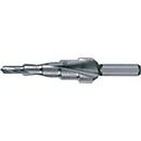 RUKO Stufenbohrer HSS, Bohrbereich 4-12 mm, Spiralnut, 2 Schneiden, Spitzenwinkel 118°, Stufenanzahl 5