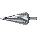 RUKO Stufenbohrer HSS, Bohrbereich 4-39 mm, Spiralnut, 2 Schneiden, 13 Stufen, Ø 10 mm Schaft