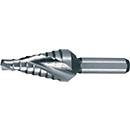 RUKO trappenboor HSS, Ø 4-12 mm, spiraalgroef, L 48 mm, 2 snijkanten, kruisaansnijding, schakelkastuitvoering