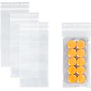 S&Z Druckverschlussbeutel, Polypropylen, 100 × 200 mm, 90 µm, 50% Regeneratanteil, transparent, ohne Druck, 1000 Stk.