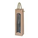 Sac pour bouteille de vin Vague ouverte, pour 1 bouteille, nature, 20 p.