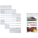 Sachets à fermeture à pression - polypropylène - 50% de matières régénérées - 70 × 100 mm - 50 µm - transparent - avec 3 zones inscriptibles - 1000 pièces par paquet