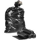 Sacos do lixo em plástico, preto