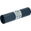 Sacs poubelle Strong de Deiss, 100% PCR LDPE recyclé, 120 litres, particulièrement résistants à la déchirure, L 700 x H 1100 mm, naturel, 60 µm, 200 pièces