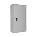 Safe Lyra 18, klasse I volgens EN 1143-1, 341 l, deur rechts draaiend, dubbelbaardsluiting, 4 etages, B 850 x D 420 x H 1550 mm, lichtgrijs RAL 7035